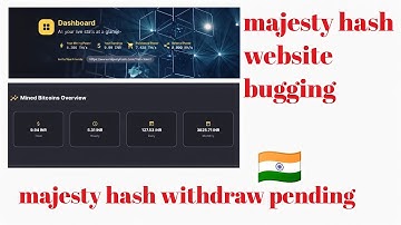 majesty hash withdraw problem || withdraw pending