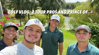 GOLF VLOG: TOUR PRO GOLFERS \u0026 PRINCE