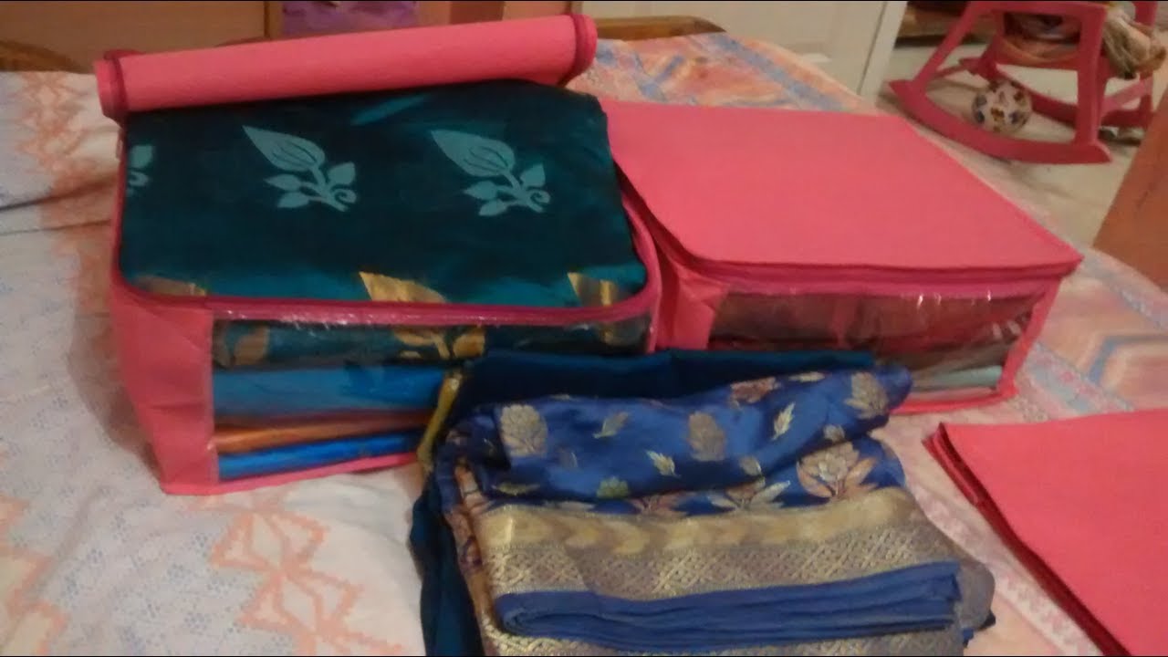 Full transparent single saree cover | closet storage pack of 6 pcs. - FAVISM