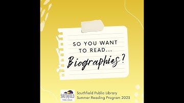 So You Want to Read... Biographies