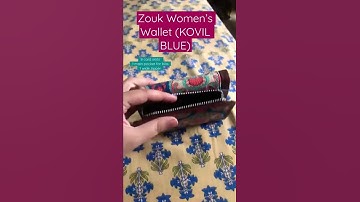 Zouk Women’s Wallet. Price Rs. 999. Superb quality. Vegan leather. Available at www.zouk.co.in