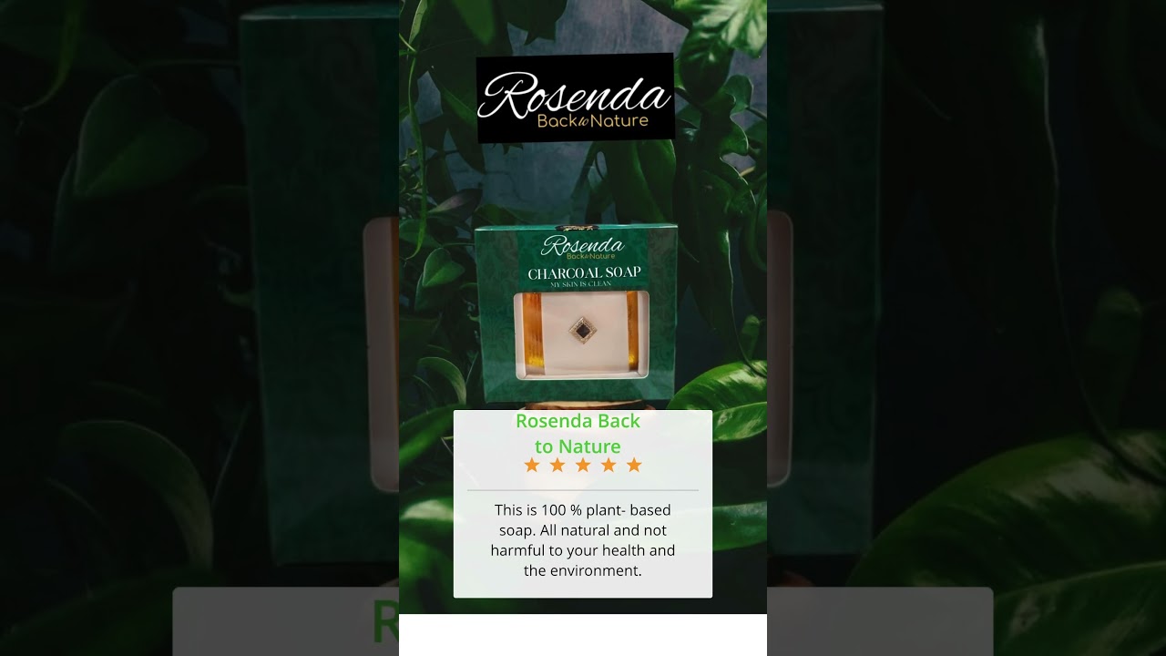 Rosenda Back to Nature Charcoal Soap offers several benefits, including:Deep Cleansing: