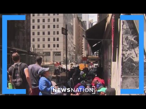 Migrants sleep outside NYC’s Roosevelt Hotel as shelter maxed | Morning in America