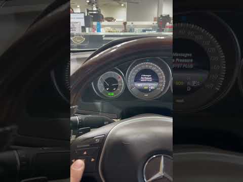 How to reset tire pressure light on Mercedes-Benz E Class