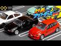 【トミカ頭文字D】新作2台登場！中里のR32＆庄司のシビックをレビュー！アンリミテッド頭文字Dシリーズ全5台勢揃い！