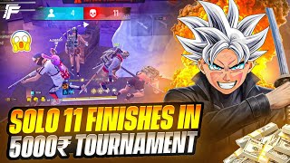 Playing 5,000₹ 💸 Esports Paid Scrims Tournament 💵🔥 || Solo 11 Finishes Rusher 👾 - Garena Free Fire 💀 screenshot 5