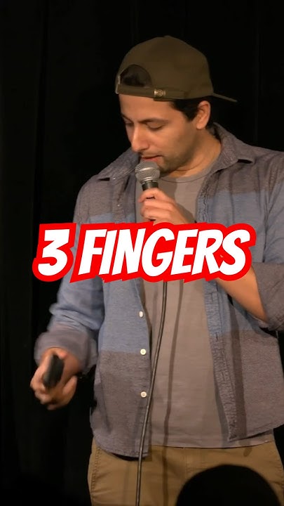 A guy with 3 fingers. #standupcomedy - YouTube