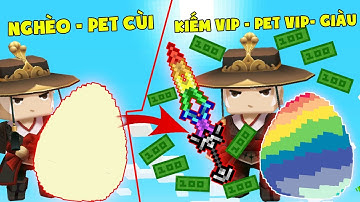 MINI GAME : CUỘC THI KIẾM THẦN VÀ PET VIP ** THỬ THÁCH NOOB CÓ KIẾM VÀ PET VIP NHẤT MINI WORLD ??