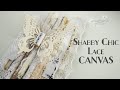 Recycle Your Papers & Lace to make CANVAS #11 ♡ Maremi's Small Art ♡