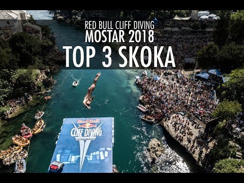 Red Bull Cliff Diving Mostar 2018 - TOP 3 skoka, zene i muskarci