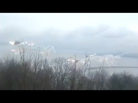 Russian Mi-8 Helicopters Dodge Ukrainian Anti Air Missiles