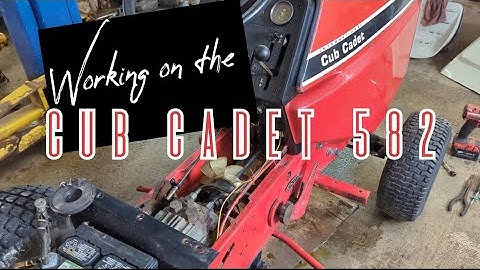 Working on the Cub Cadet 582