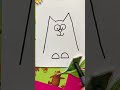 Как нарисовать кошку из буквы М