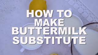 HOW TO MAKE BUTTERMILK SUBTITUTE | JHAM KITCHEN