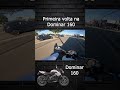 Primeira volta na #dominar #dominar160 #moto