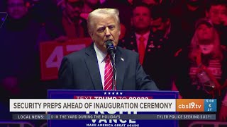 Last-minute security preps underway ahead of President-elect Donald Trump's inauguration