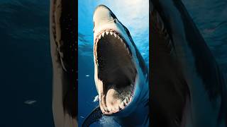 Megalodon in Its Own World 🌊 #megalodon #underwater #shark #bigfish