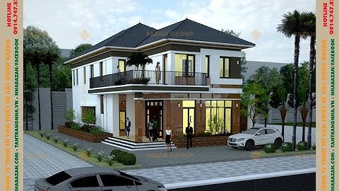 Mẫu Thiết Kế Biệt Thự 2 Tầng Mái Thái Nhật Tại Bà Rịa Vũng Tàu