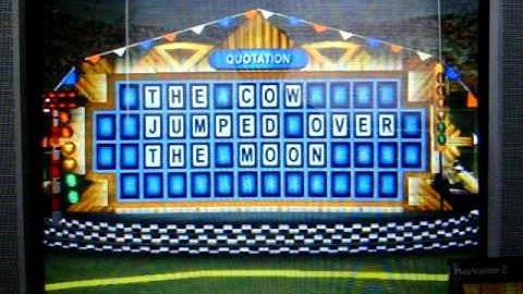 PS2 Wheel of Fortune Run Game 12 Part 1