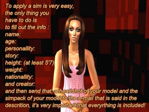 Sims Next Top Model cycle 3 APPLY NOW ! (OPEN, dea...