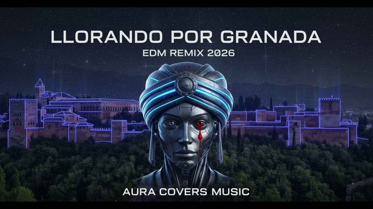 LLORANDO POR GRANADA - COVER IA (AURA EDM DREAM REMIX)#remix2026  #covers  #versiones #granada