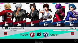 KOF XV - WayneNEWB (Kyo/K'/Iori) vs Space (Isla/O.Shermie/Shermie) [FT5]