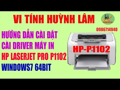 Video: Làm cách nào để cài đặt HP LaserJet p1102w trên Windows 7?