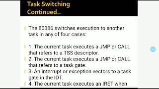 Unit 3 Protection Task Switching operation part 3