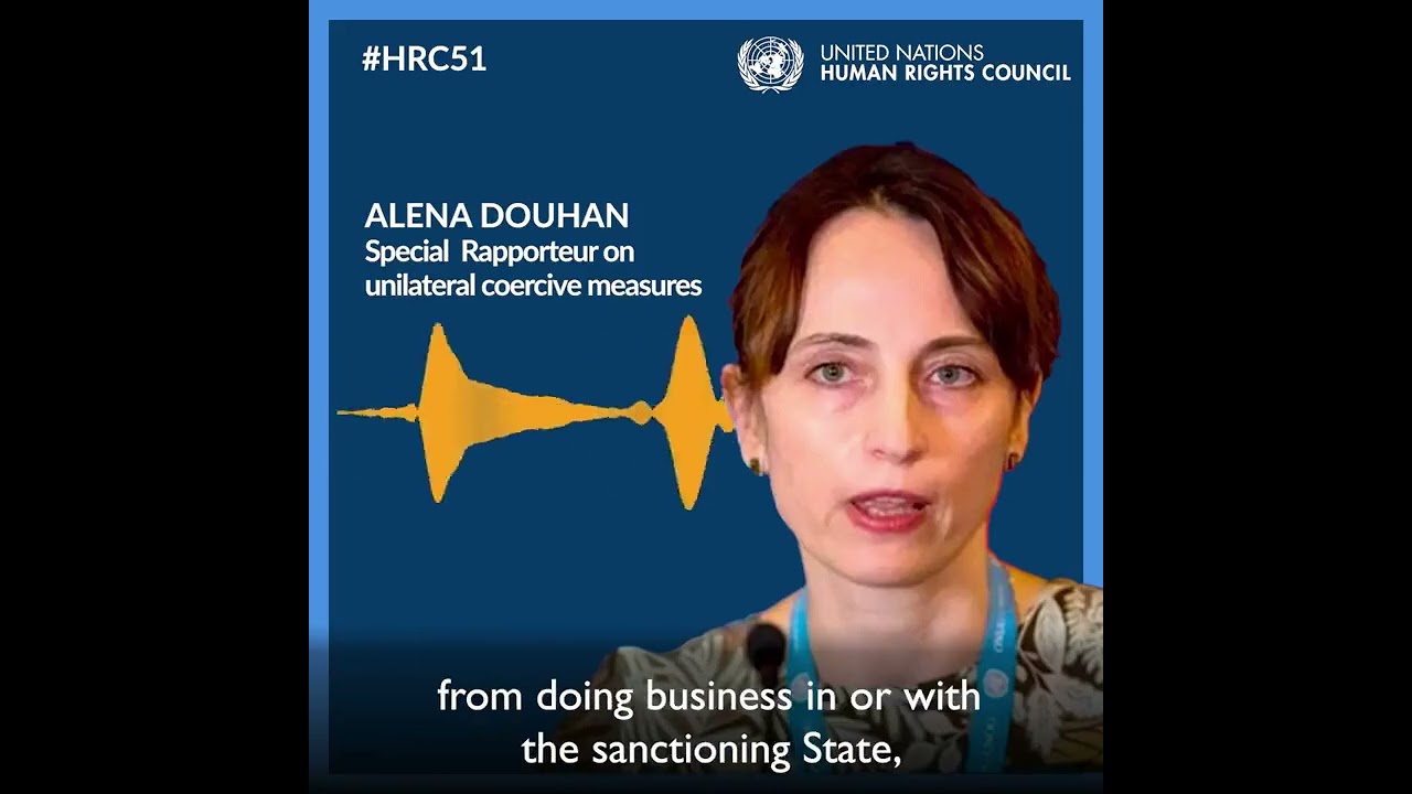 HRC51 | Expert decries the negative impact of sanctions on the human rights of affected populations