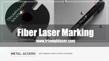 Variety kinds materials fiber laser marking | www.triumphlaser.com