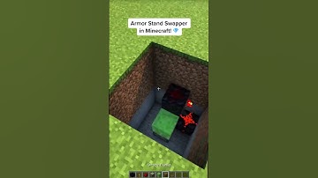 Armor Stand Swapper Machine in Minecraft! #shorts #redstonebuilds