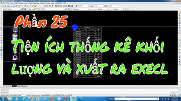 Tiện ích Lisp đếm Block và xuất dự liệu ra exel - Lisp counts Block and exports the project to excel