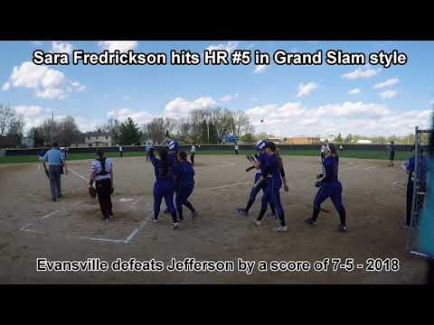 Senior Catcher Sara Fredrickson Hits Home Run 5 In Grand Slam Style 2018 