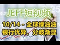 Jeff短视频 - 10/14(1) 市场情绪好但有变化,金融银行完美接过财报的枪