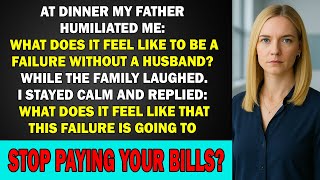 At Dinner My Father Said:What Does It Feel Like To Be A Failure Without A Husband—I Asked: How...