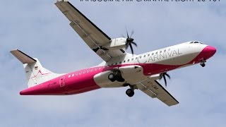 Air Carnival Inaugural Flight CJB-MAA landing at Chennai Airport