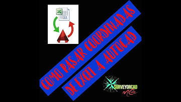 Exportar coordenadas de Excel a AutoCAD 2022 | Puntos de un levantamiento de una galeria a AutoCAD