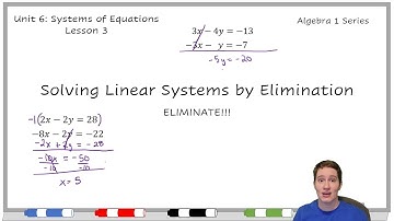 KStevMath - Algebra 1 - Solving Linear Systems of Equations by Elimination - 6.3