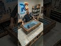 Coffee table with an infinity edge