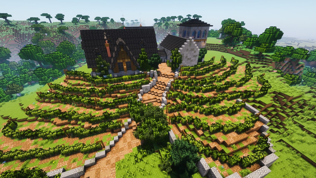Building a Vineyard in Minecraft | Lets Build a Medieval Minecraft City