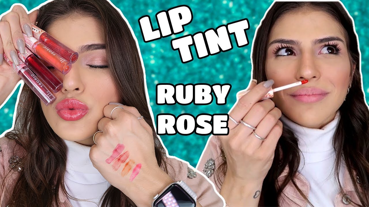 TESTEI os LIP TINTS da Ruby Rose | Fernanda Petrizi