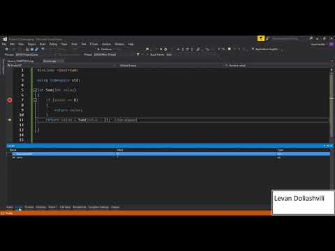 C++ Tutorial 20 Recursion /C++ რეკურსია