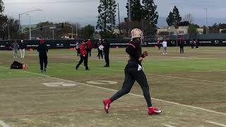 Trey Lance warms up at 49ers practice with Jimmy Garoppolo (thumb) missing warmups (Texans week)