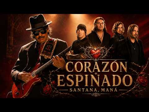 Santana, Maná - Corazon Espinado (Letra/Lyrics)
