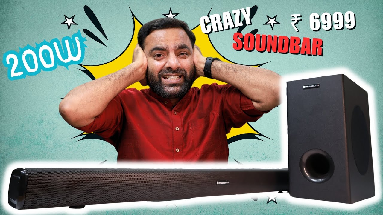 Loudest Soundbar with Subwoofer in Just ₹ 6999 Crossbeats Blaze B600