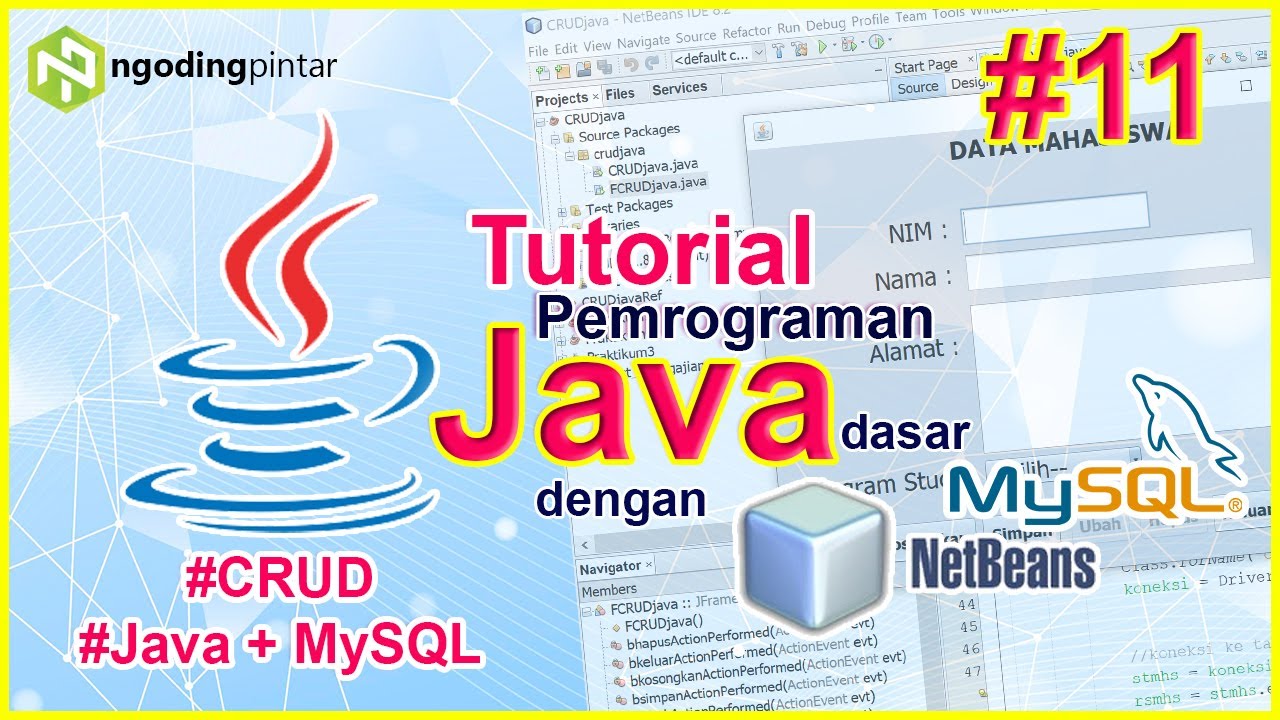 #11 - Tampilkan Data | CRUD Pemrograman Java + MySQL - YouTube