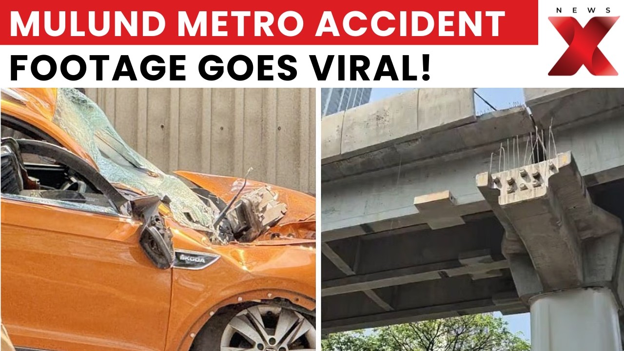 Mulund Metro Pillar Collapse: 1 Dead, Several Injured as Cement Falls on Vehicles | NewsX