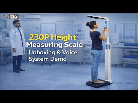 SSBBT Bluetooth table top scale review 2 BMI 230P height scale unboxing and voice system demo