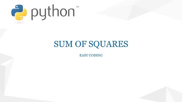 Python Program To Find The Sum Of Squares Of Natural Numbers||Python Programming For Begginers