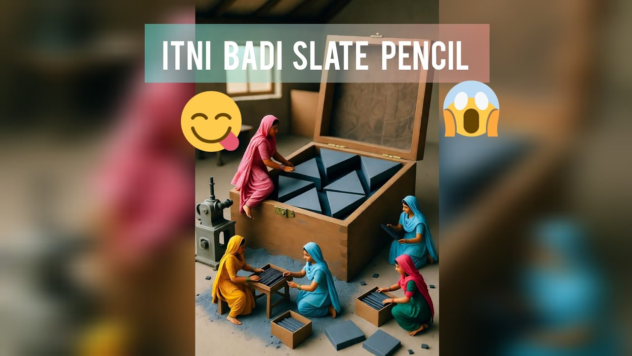 Miniature Ladies Ki Slate Pencil Factory | Tiny World Creation! 